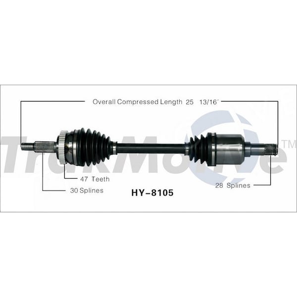 Surtrack Axle Cv Axle Shaft, Hy-8105 HY-8105 - main